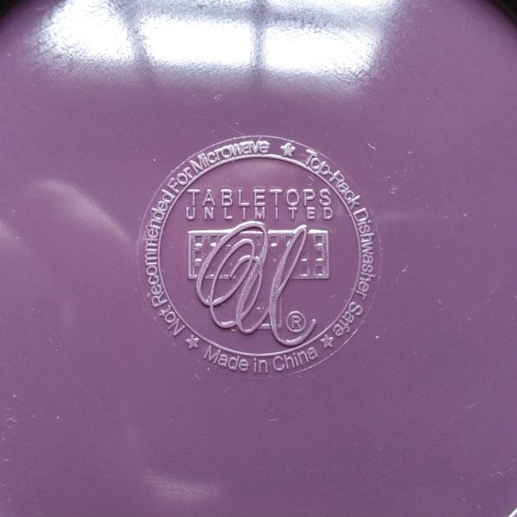 NWOT Set of 4 Melamine Cereal Bowls w/Grape Design - Picture 4 of 5